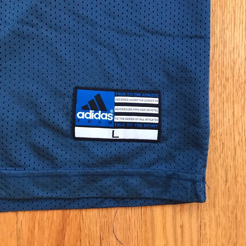 Adidas Irish Jersey - Dark Blue and White Large